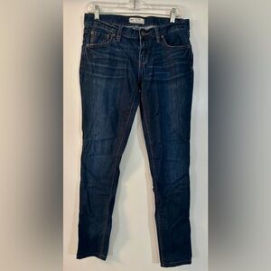 Free People Dark Blue Skinny Jeans